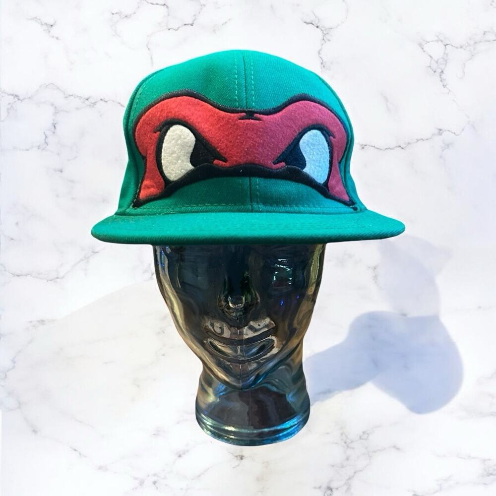 TMNT Hat Teenage Mutant Ninja Turtles Nickelodeon Raphael L/XL Wool Fitted
